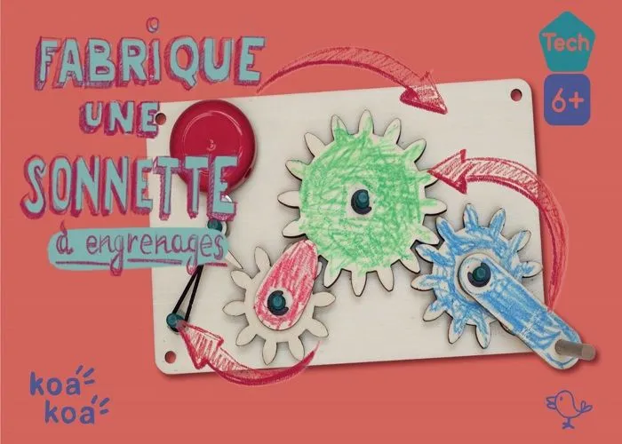 Jeu éducatif - KOAKOA - Sonnette à engrenages - Démontable - Mixte - À partir de 6 ans-0