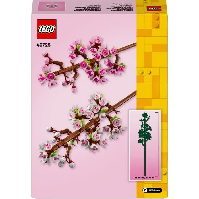 LEGO® 40725 Creator Les Fleurs de Cerisier, Décoration de Chambre et Accessoire de Bureau, Modèle Bouquet de Fleurs-5