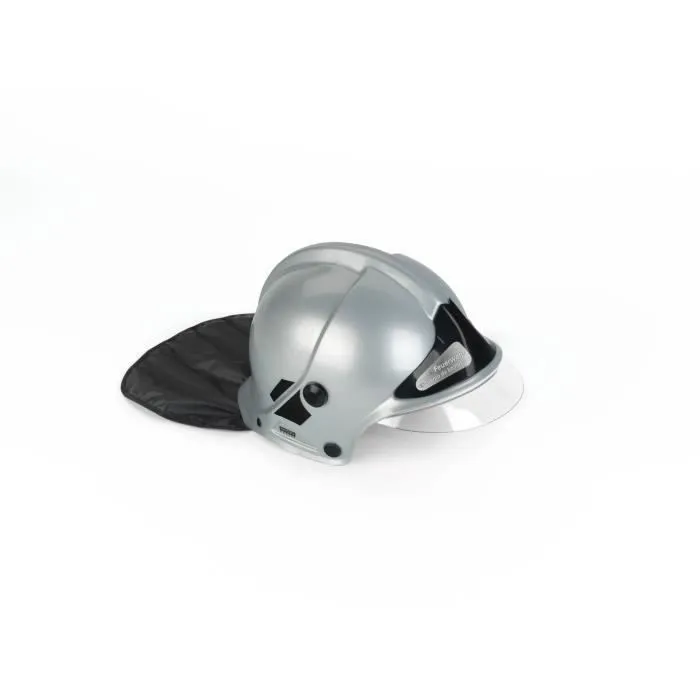 Casque de pompier gris avec visière escamotable et protège nuque - KLEIN - 8902-3