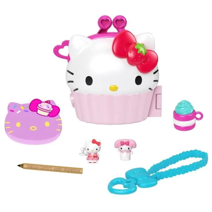 Coffret Cupcake Hello Kitty - MATTEL - Mini-poupée - Accessoires inclus-0
