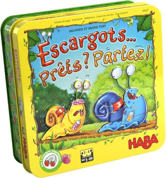 HABA - Escargots ... Prêts Partez ! - Jeu de course - 5 ans et plus, 304027-5