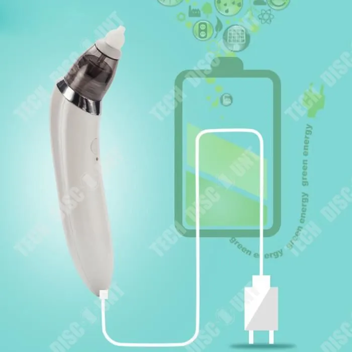TD® Aspirateur nasal bébé nouveau-né nettoyer la morve embout en silicone électrique nettoyant haute efficacité de haute qualité-3