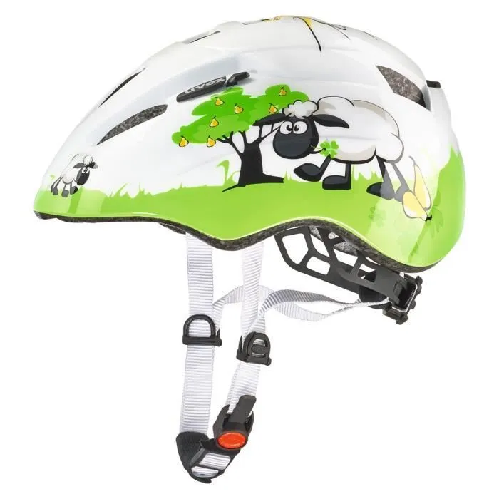 Casque enfant UVEX kid 2 dolly - Blanc - Technologie In-Mold - Système de sangle FAS - Homologué EN 1078-0