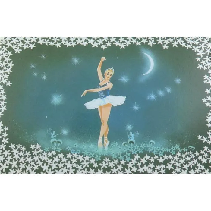 Edelweiss (La mélodie du bonheur) - Boîte à musique - bijoux musicale - coffret musical en bois avec ballerine dansante - 22004-2