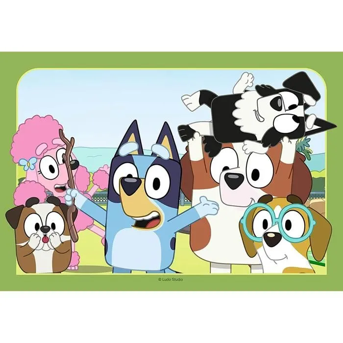 Puzzles 2 x 12 pièces : S'amuser avec Bluey-3