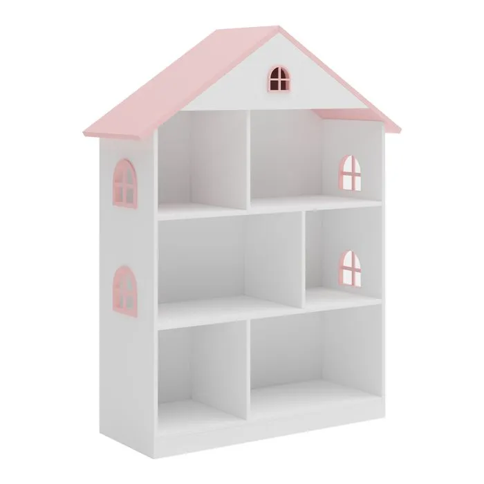 Bibliothèque pour enfants Stange 107 x 83 x 30 cm blanc-1