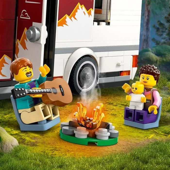 LEGO City 60454 Le camping-car d’aventures - Jeu de construction pour garçon dès 6 ans-4