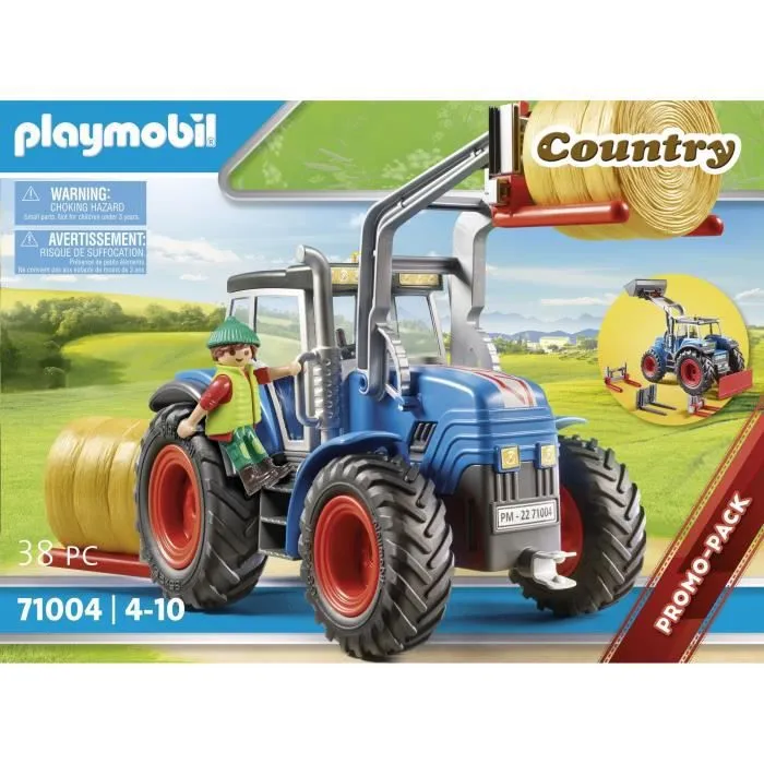 PLAYMOBIL - 71004 - Country La Ferme - Tracteur robuste et outils interchangeables-5
