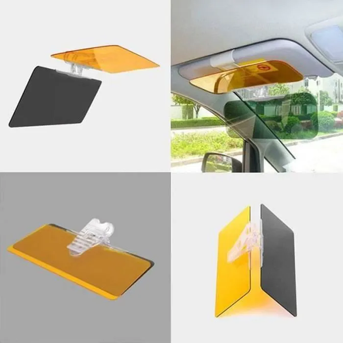ZX02605-SHOP-STORY2 en 1 Pare-Soleil de Voiture Transparent Anti-Éblouissement Anti-Reflets Améliore la Conduite de Jour comme d-3