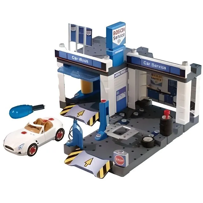 8647 La station Service Bosch pour voitures avec Car Wash. (Jouet)-0