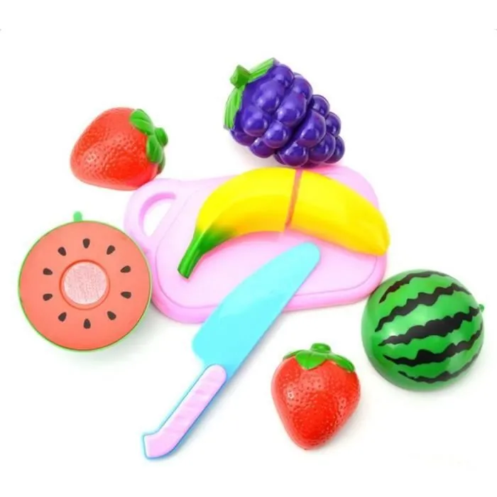 Lot de 24Pcs Jeu D'imitation Coupe Fruits Légumes Jeu Enfants Kid Jouet éducatif a decouper de Cuisine Pizza pour Les Enfant a la M-3