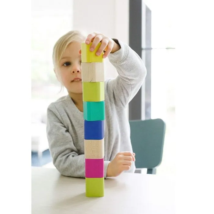Blocs en bois magnétiques - Tegu - Mes premiers cubes magnétiques - 15 pcs - Blanc - Mixte-1