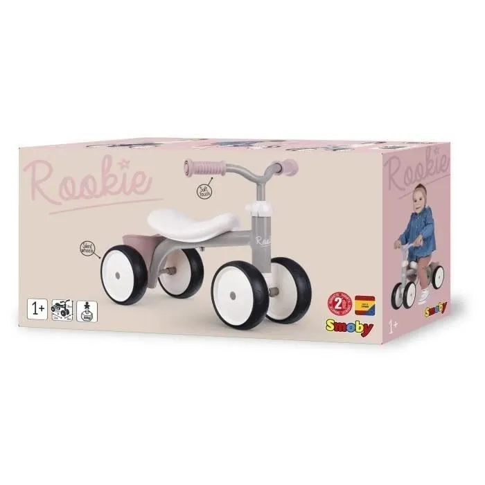 Porteur Rookie Rose en métal pour enfant dès 12 mois - Smoby-2