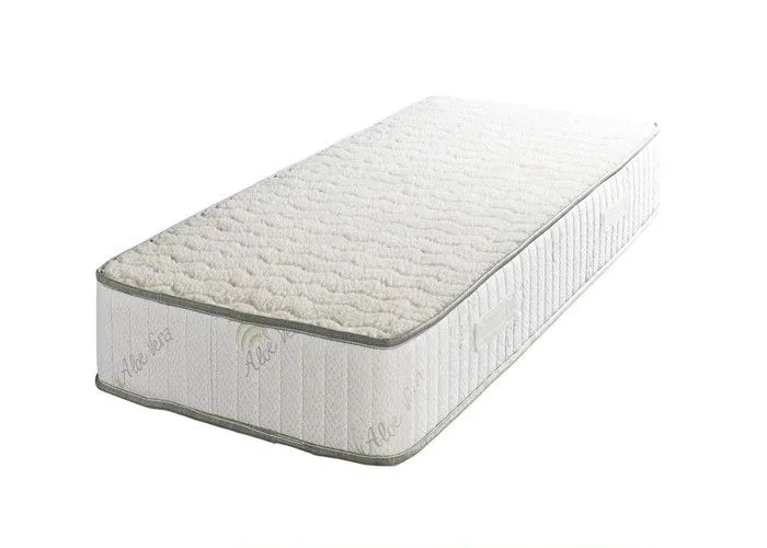 Literie -Lot de 2 Matelas Supreme Orthopediques 80x190 x 22 cm + 2 Oreillers Memoire - Ferme - Face Hiver 3,5 cm de Memoire de Forme-0