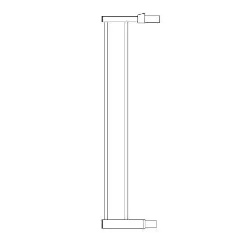 Extension barrière de sécurité Sure Shut - LINDAM - 04448501 - 14 cm - Blanc-0