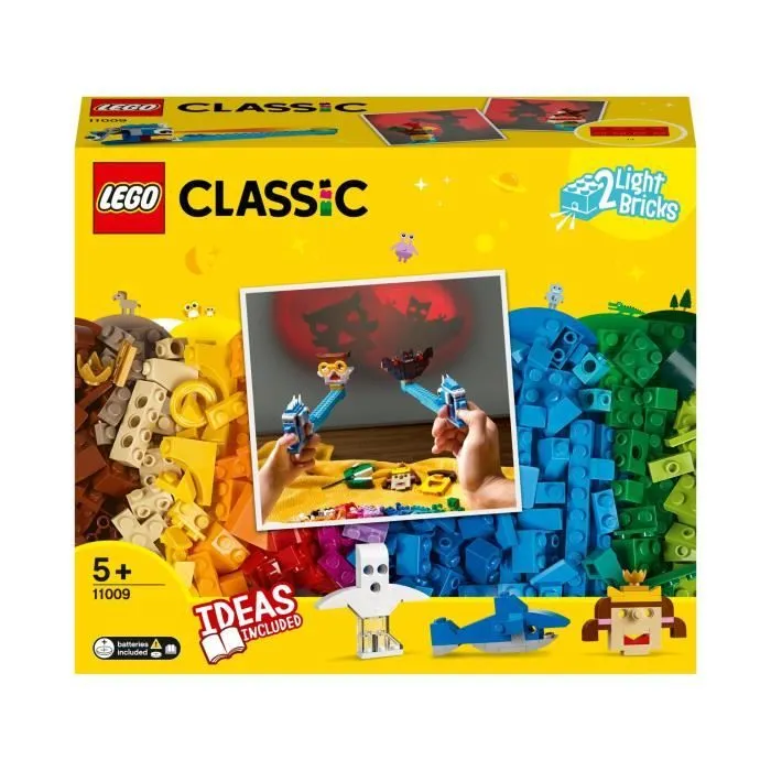 LEGO® Classic 11009 Briques et lumières - Jouets Créatifs de Construction, Théâtre d’ombres pour Enfants de 5 ans et +-2
