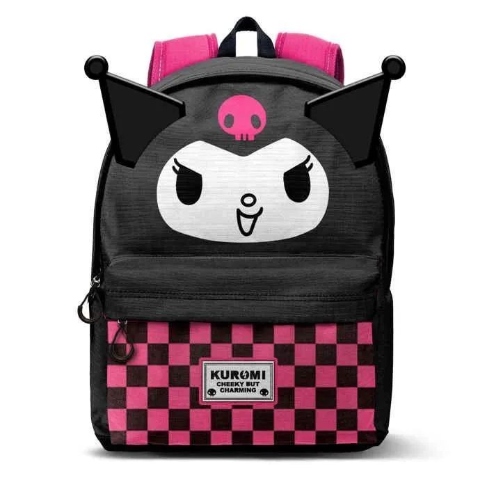 Sac à dos - Kuromi - Chess - Noir - Taille Unique - Ripstop résistant à l'eau-0