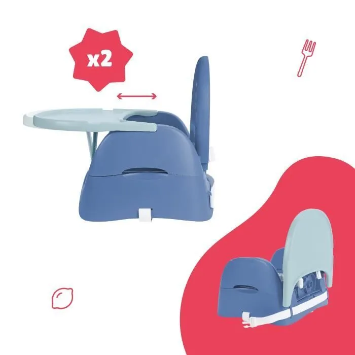 Badabulle Rehausseur de chaise Chat - Pliage Compact - Universel - De 6 à 36 mois-3