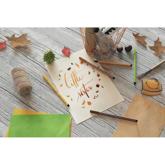 Feutre de dessin - STABILO - Pen 68 Pastellove - 15 feutres - Pointe moyenne 1 mm - Multicolore-5