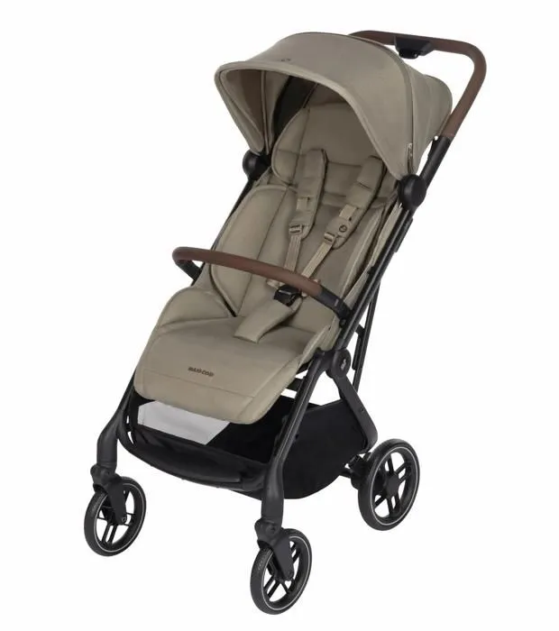 MAXI-COSI Poussette ultra-compacte SOHO, de la naissance à 4 ans (22kg), pliage compact d’une main, Twillic Truffle-0