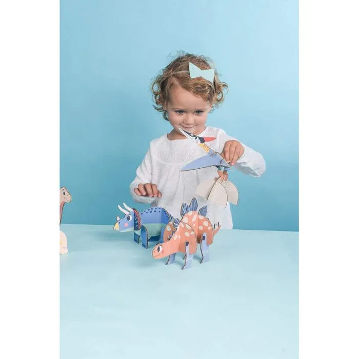 Boite de 5 Puzzles 3D Dino Avenue Mandarine - Pour Enfant de 3 Ans - Dessins animés et BD-2