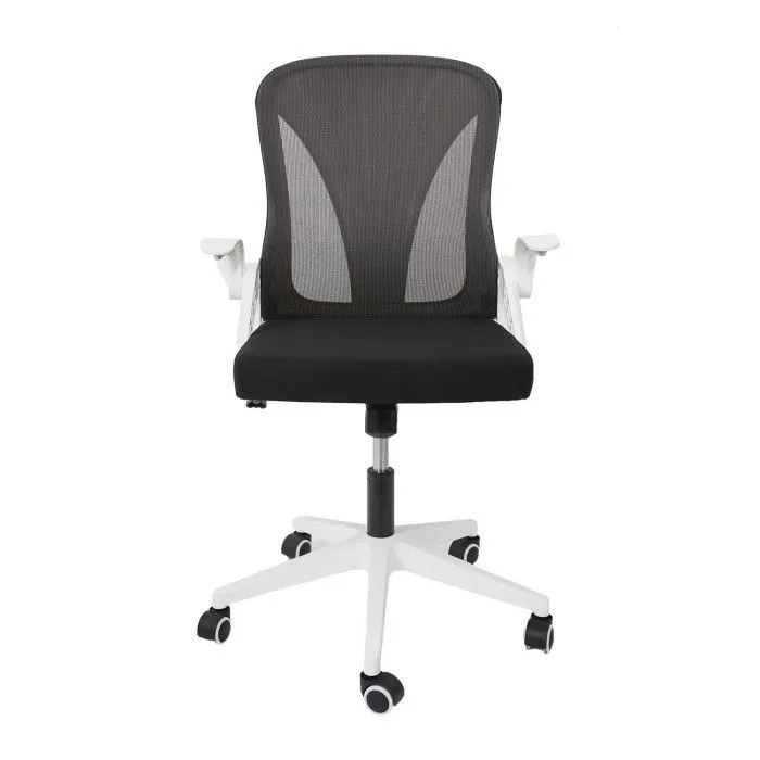 Fauteuil de Bureau "Rabattable" 92-100 Blanc & Noir-4