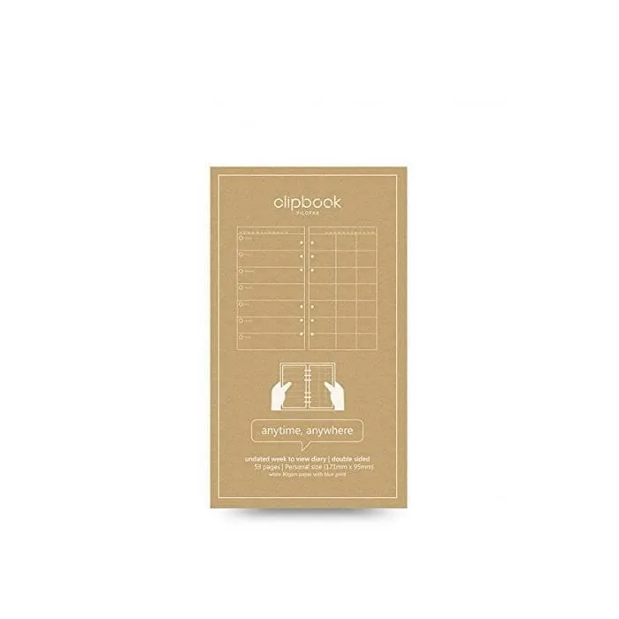 Recharge - FILOFAX - Clipbook - Format Personal - Lignée - Papier recyclé 80%-1