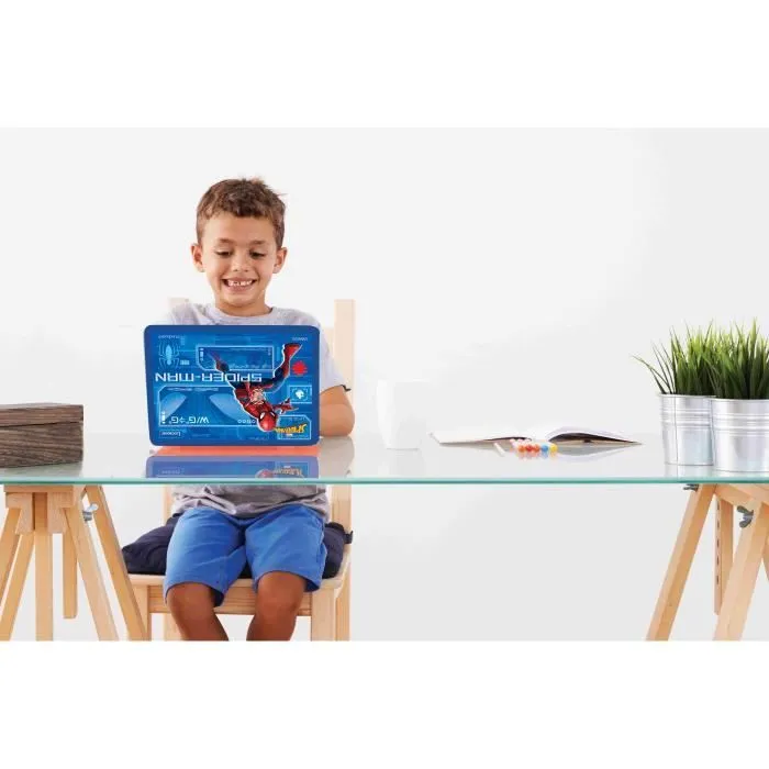 Ordinateur éducatif bilingue Spider-Man – 130 activités (Français-Anglais) avec écran couleurs-2