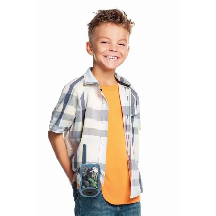 Talkies-Walkies LEXIBOOK - Buzz l'éclair - Portée 120m - Bleu - Enfant - Pile-3