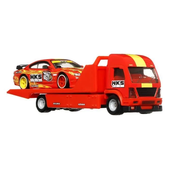 Hot Wheels - Véhicule et Transporteur (modèle aléatoire) - Camion / Petite voiture - Dès 3 ans FLF56-1