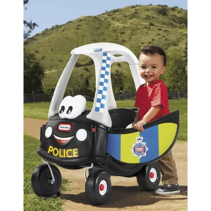 Porteur et trotteur Cozy Coupe Police Little Tikes - Noir - Pour enfants à partir de 18 mois-4