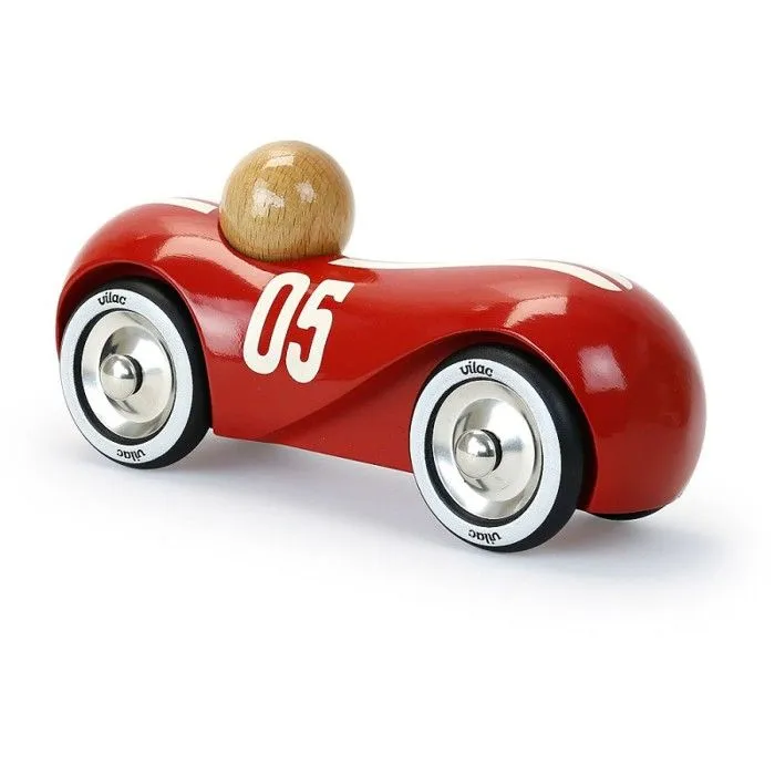 Vilac - Voiture Streamline vintage rouge-2