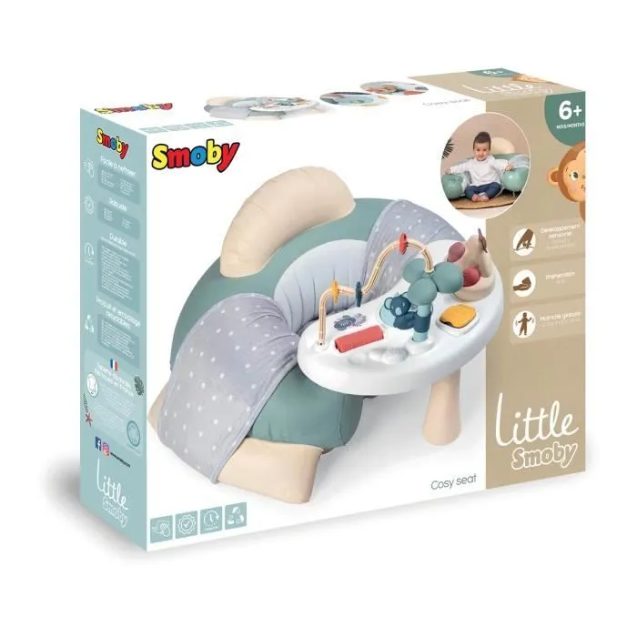 Siège bébé Little Smoby Cosy Seat - Vert - Avec tablette d'éveil - Dès 6 mois-5