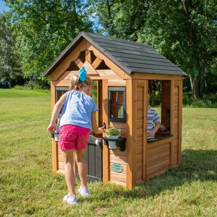 Backyard Discovery Sweetwater Maisonnette en Bois | Maisonnette de Jardin | Cabane bois extérieur, Cabane Maisonnette avec Cuisine-2