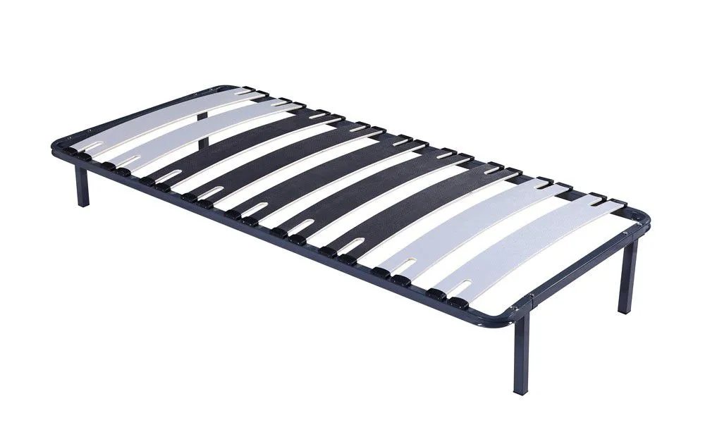 patrick - Solide et Confortable Sommier Cadre a lattes Pieds 70x190 x 29 cm en Metal - 9 Larges Lattes de 12,5-0