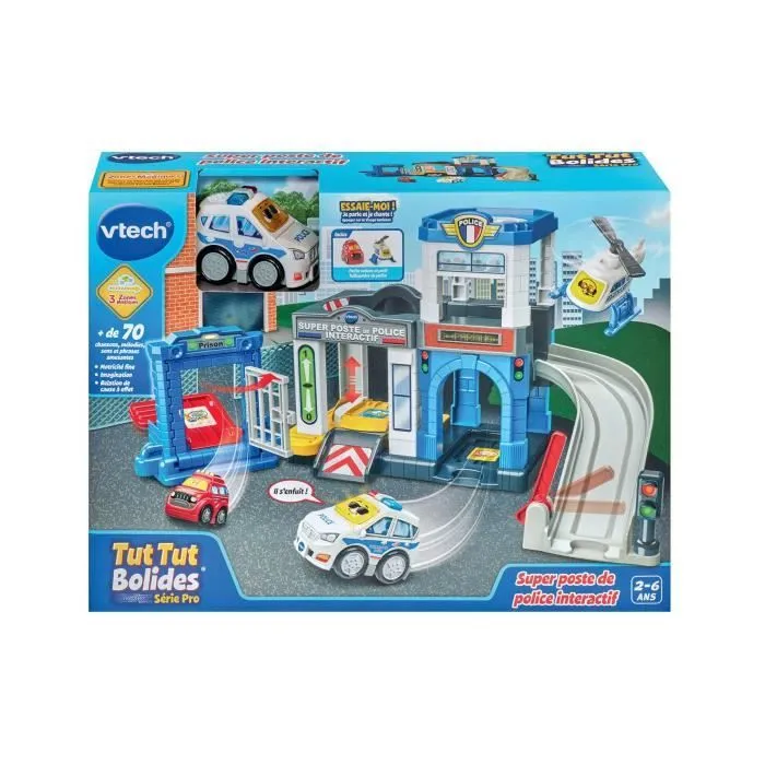 VTECH TUT TUT BOLIDES SERIE PRO - SUPER POSTE DE POLICE INTERACTIF (+ CHRIS, LIEUTENANT DE POLICE)-2