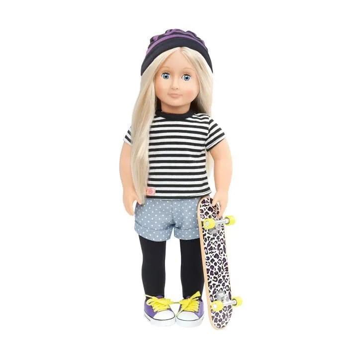 Tenue de skateuse Buki - Our Generation - Ensemble Skate NC - Bleu - Enfant - 6 pièces-0