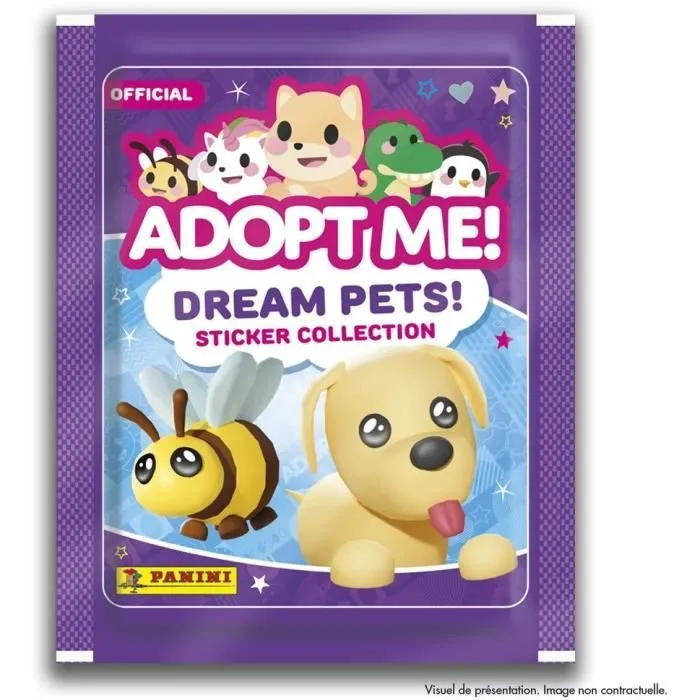 Stickers - PANINI - Adopt Me! Roblox - Blister 6 pochettes - 1 carte édition limitée - 35 stickers-2