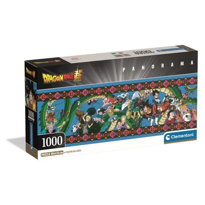 CLEMENTONI - Compact 1000 pièces Panorama - Dragon Ball Super-0