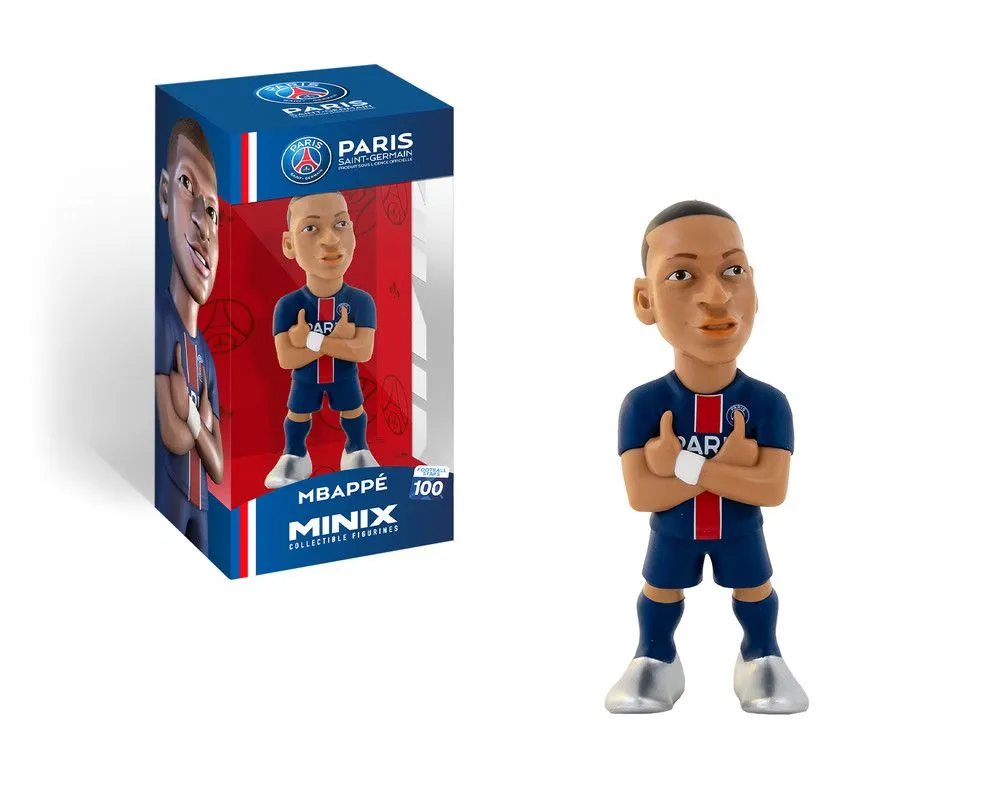 Figurine Minix - PSG - Mbappé 7 - 12 cm en PVC de haute qualité-0