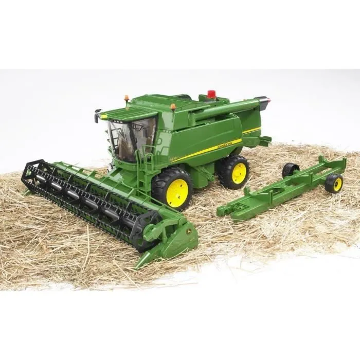 Moissonneuse John Deere T670i BRUDER - Echelle 1:16 - 60 cm - Avec chariot et sachet de grain inclus-1