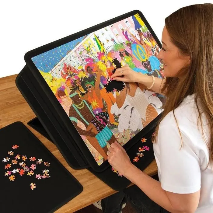 Tapis de Puzzle - JUMBO - 1110100353 - Noir - Pliable - Antidérapant - 500 à 1000 pièces-2