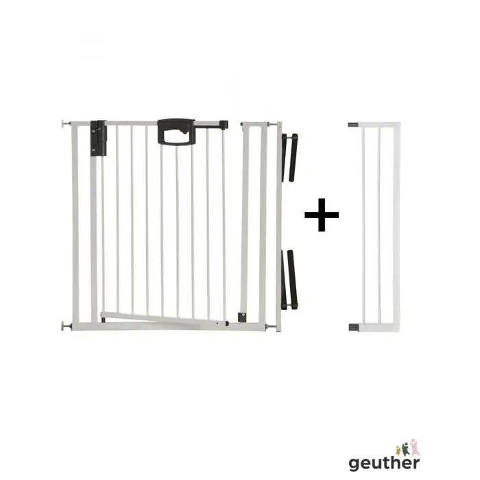 Barrière d'escalier à pression Easylock Plus - GEUTHER - SET4793+0092VS - Bois - Blanc-2