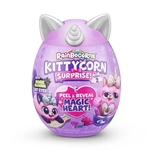 Bebeboutik Rainbocorns ZURU Kittycorn Surprise S7 Violet Rose Un jouet surprise avec un design de chat mignon