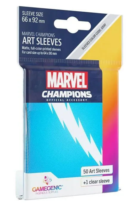 Carte de jeu - porte-carte de jeu -cahier range-carte de jeu Gamegenic - G15008 - Marvel Champions Sleeves Quicksilver-0