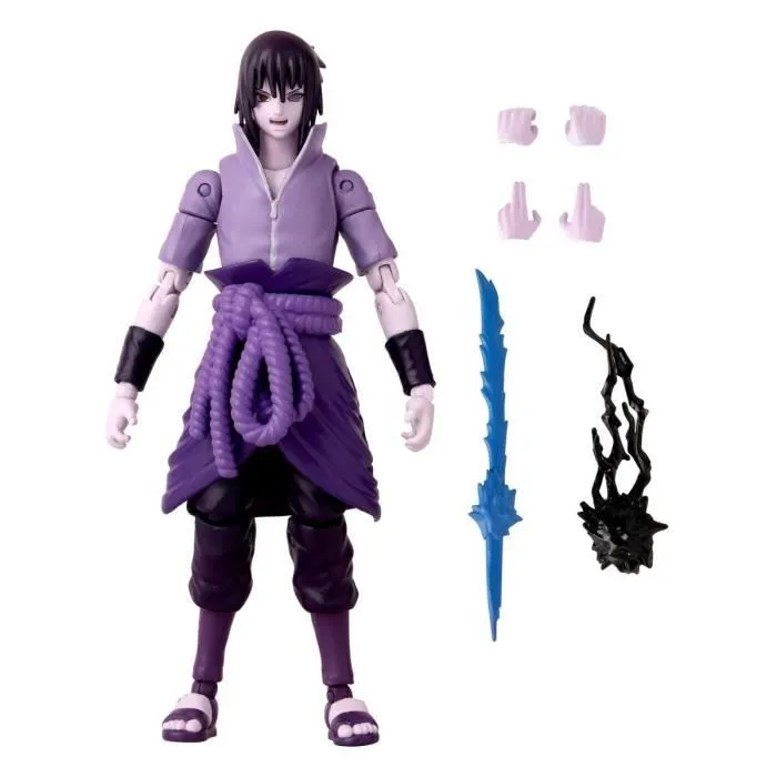 Figurine Anime Heroes 17 cm Sasuke Uchiwa Rinnegan/Mangekyo Sharingan - BANDAI Naruto Shippuden-1