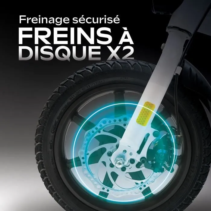 Draisienne électrique - URBANGLIDE - BIKE 140 WHITE - 36V - 350W - Pneus 14" - Autonomie 18KM - Vitesse max 25KM/h-3