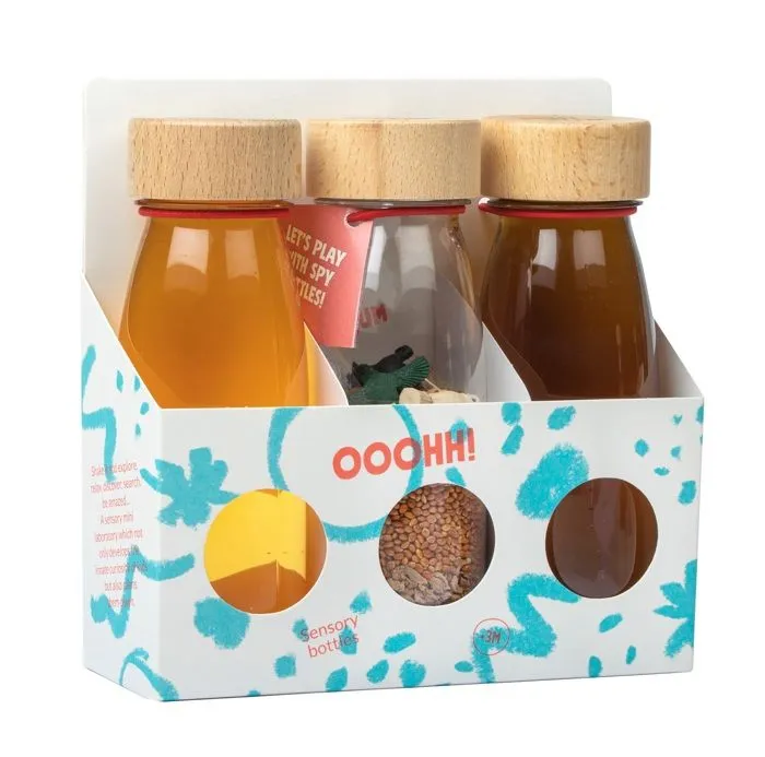 Bouteilles sensorielles - Petit Boum - Woodland - 3 flacons - Éveil Montessori - Mixte-1
