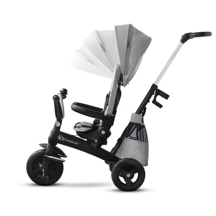 Tricycle évolutif KINDERKRAFT EASYTWIST Gris - 3 roues - Léger et durable-2