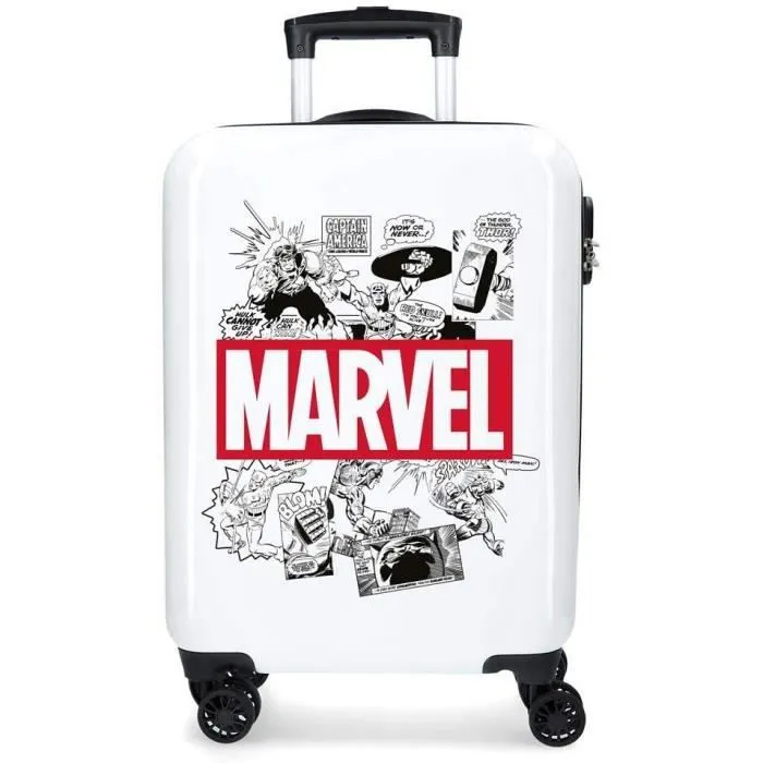 Valise Trolley Cabine - Marvel - Comic - Rigide - 36x55x20 cm - 33L - 4 Roues Multidirectionnelles-3
